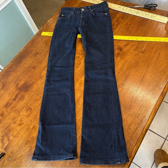7 for all mankind Jimmie bootcut dark wash denim jeans size 27